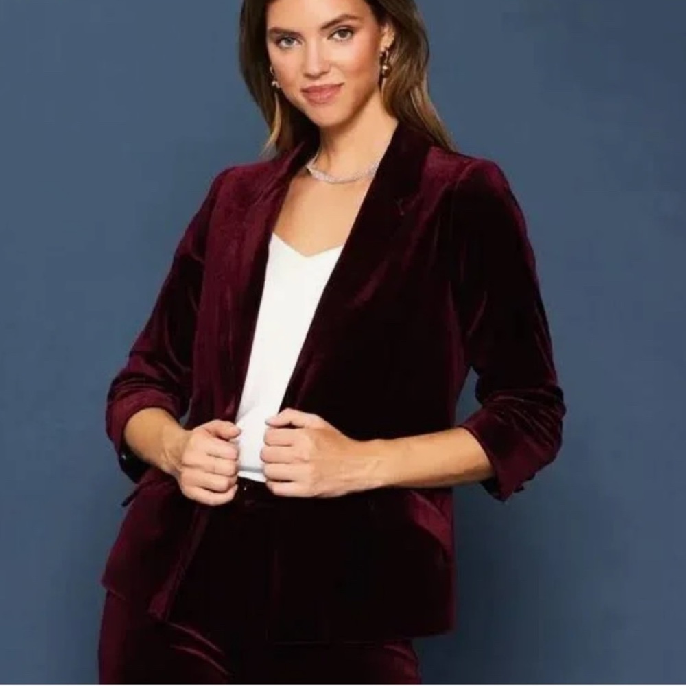 SKIES ARE BLUE velvet jacket size M